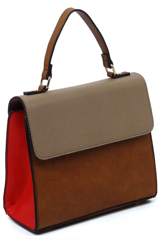 Ariel - Colorblock Satchel