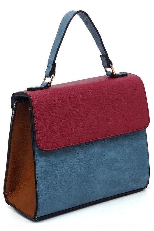 Ariel - Colorblock Satchel