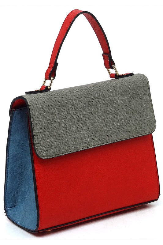 Ariel - Colorblock Satchel