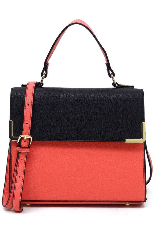Ariel - Colorblock Satchel