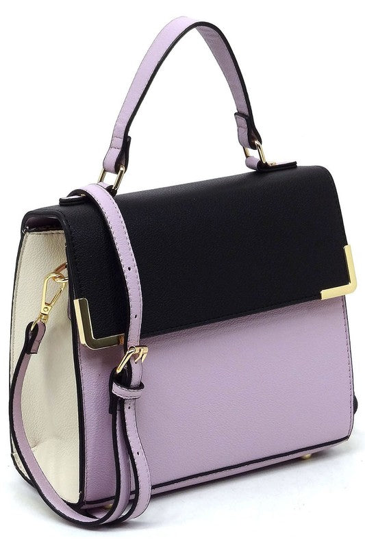 Ariel - Colorblock Satchel