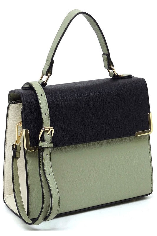 Ariel - Colorblock Satchel