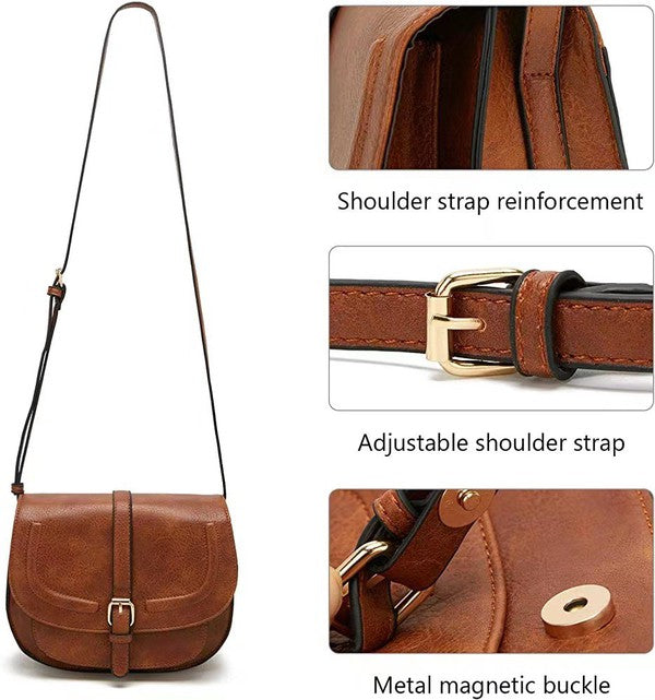 Blair - Foldover Buckle Crossbody