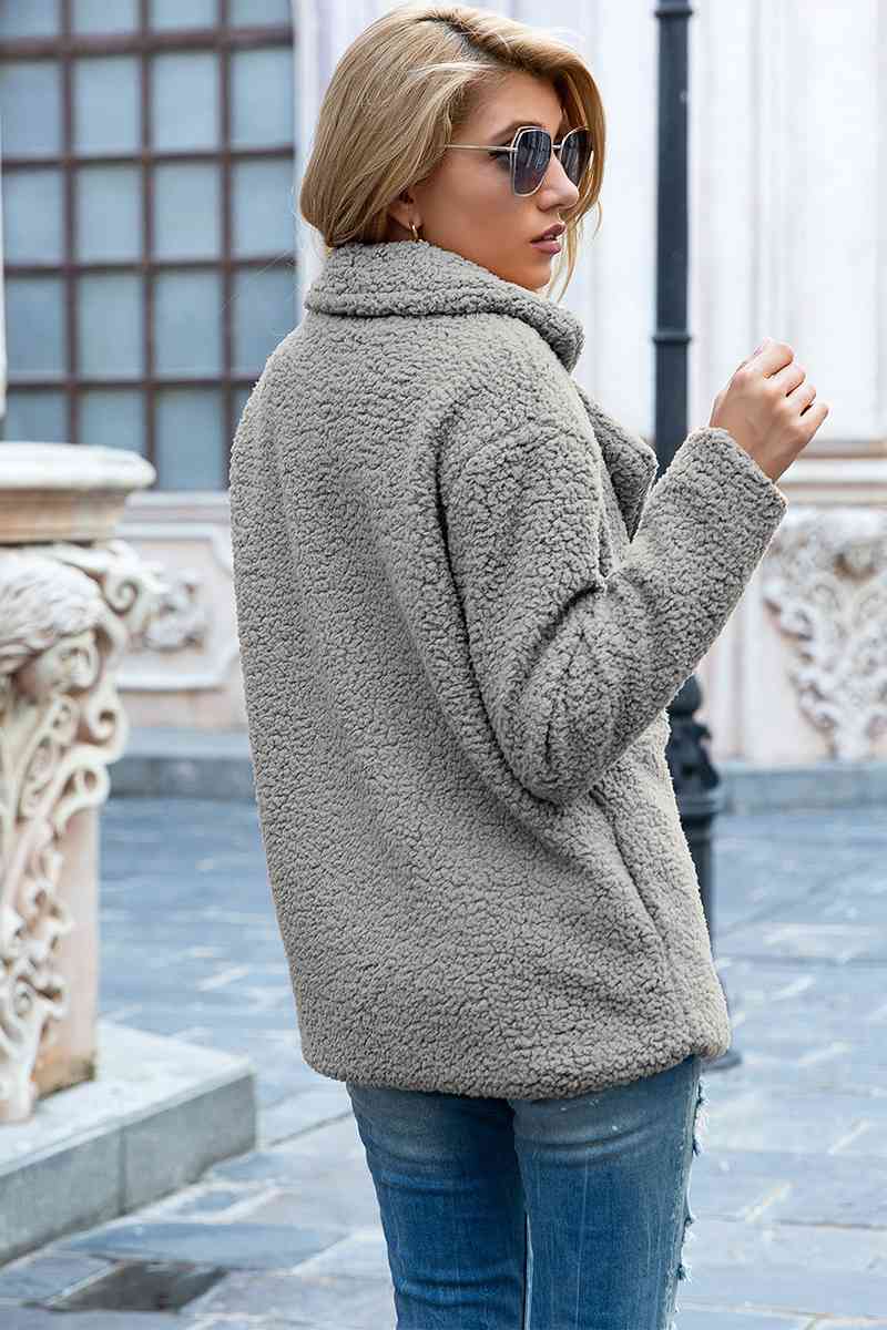Collared Sherpa Coat