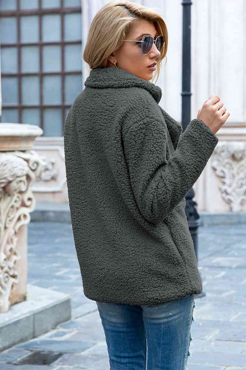 Collared Sherpa Coat