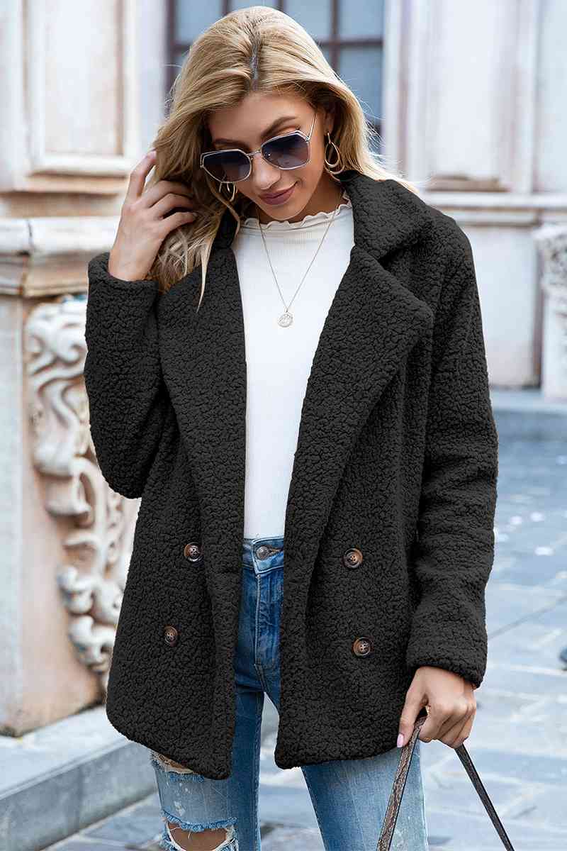 Collared Sherpa Coat