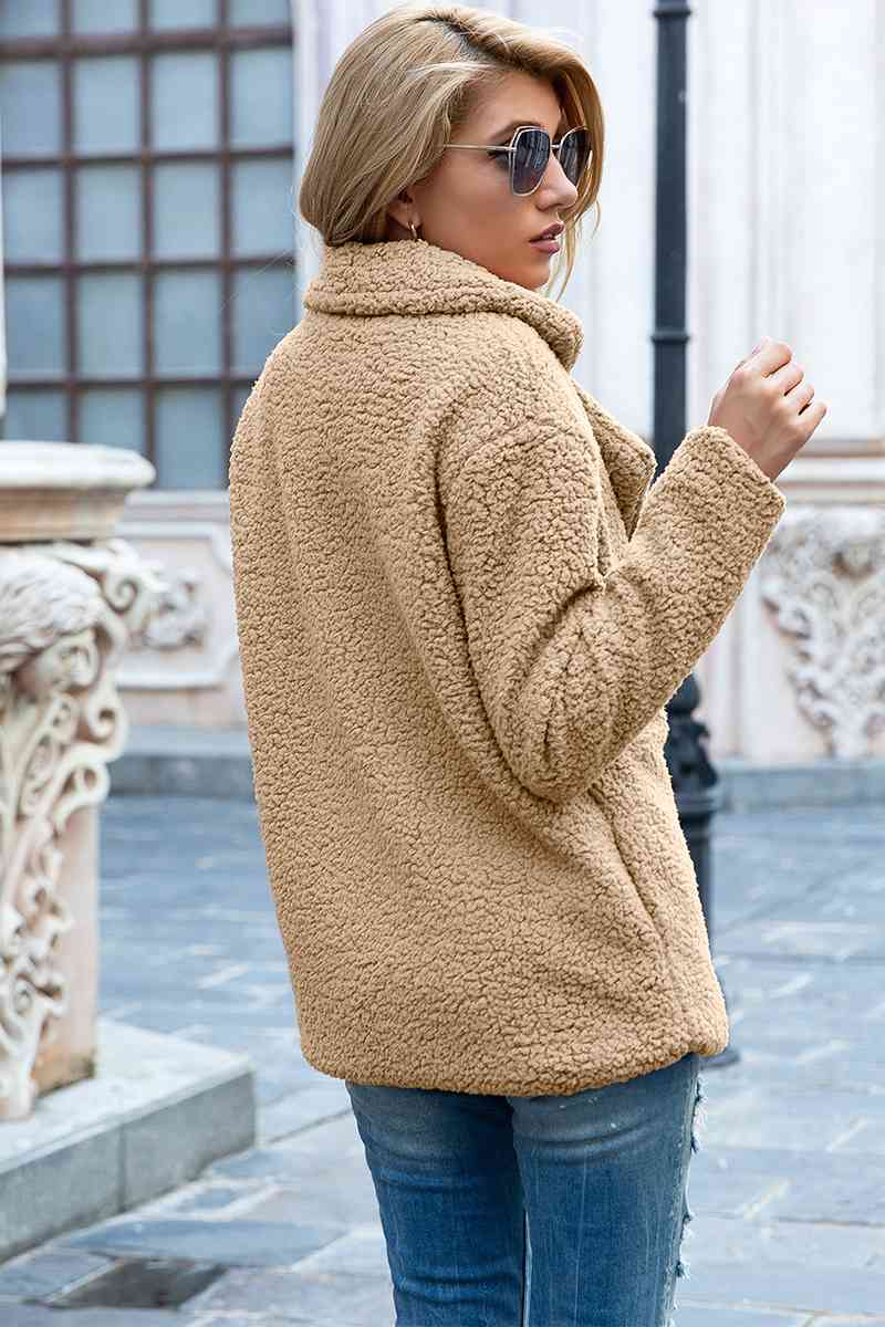 Collared Sherpa Coat