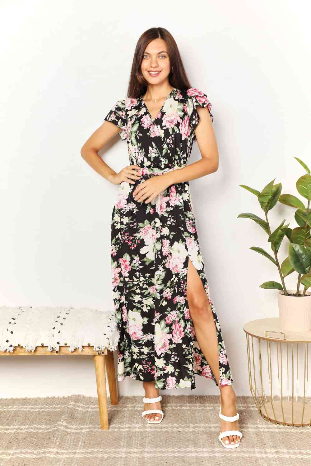 Floral Split Dress