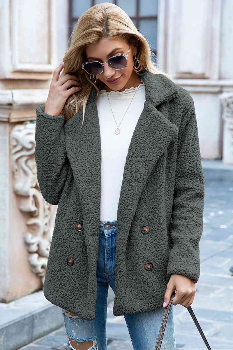 Collared Sherpa Coat
