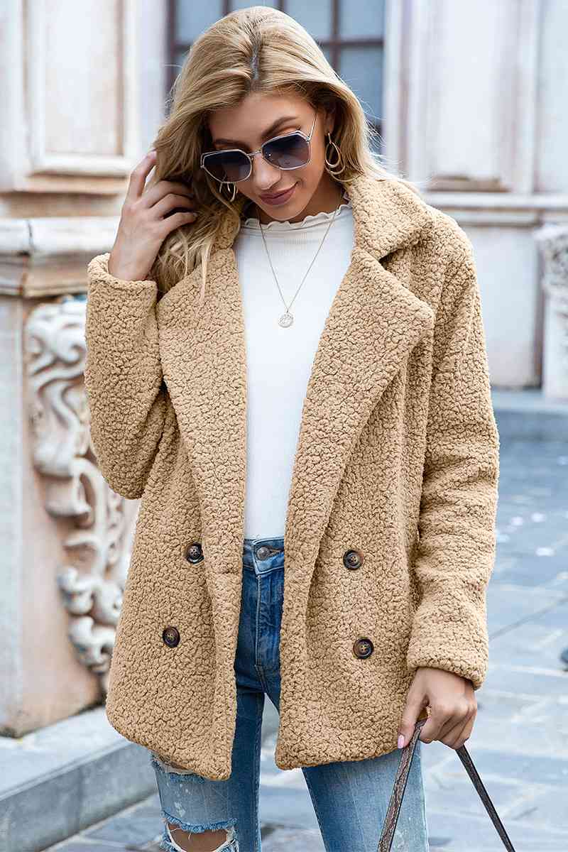Collared Sherpa Coat