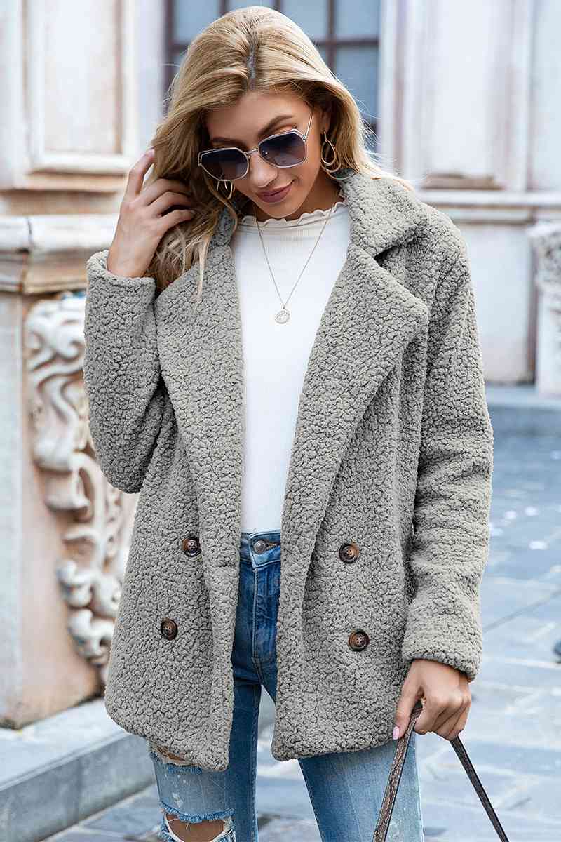 Collared Sherpa Coat
