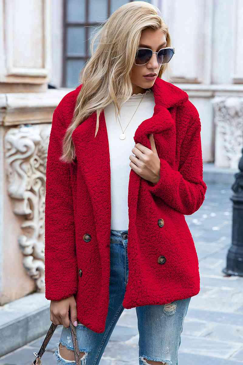 Collared Sherpa Coat
