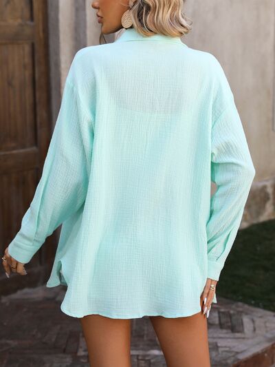 Textured Button Up