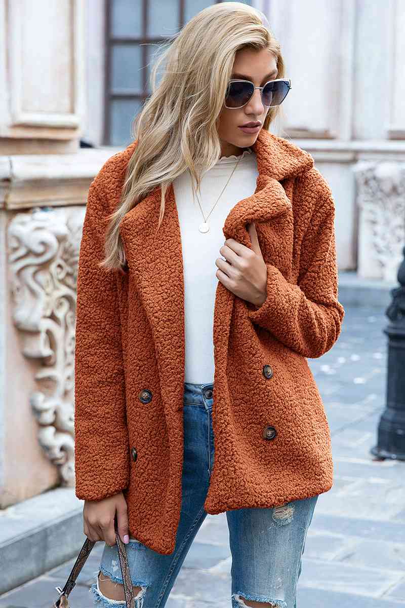 Collared Sherpa Coat