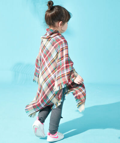 Plaid Girl's Shawl