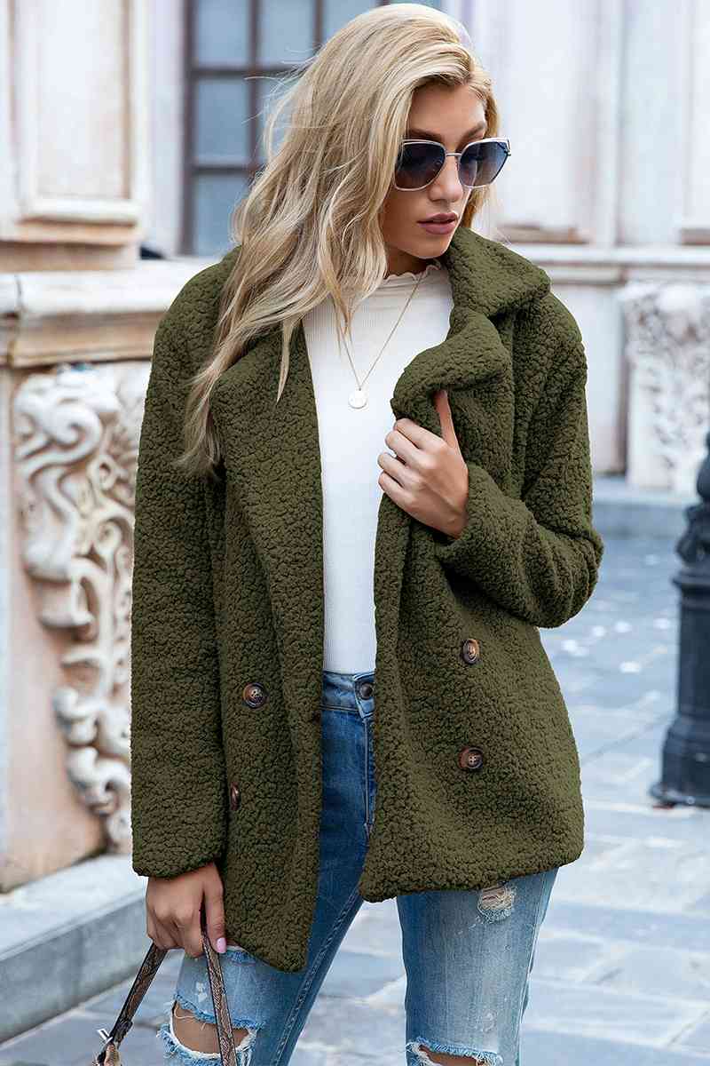 Collared Sherpa Coat