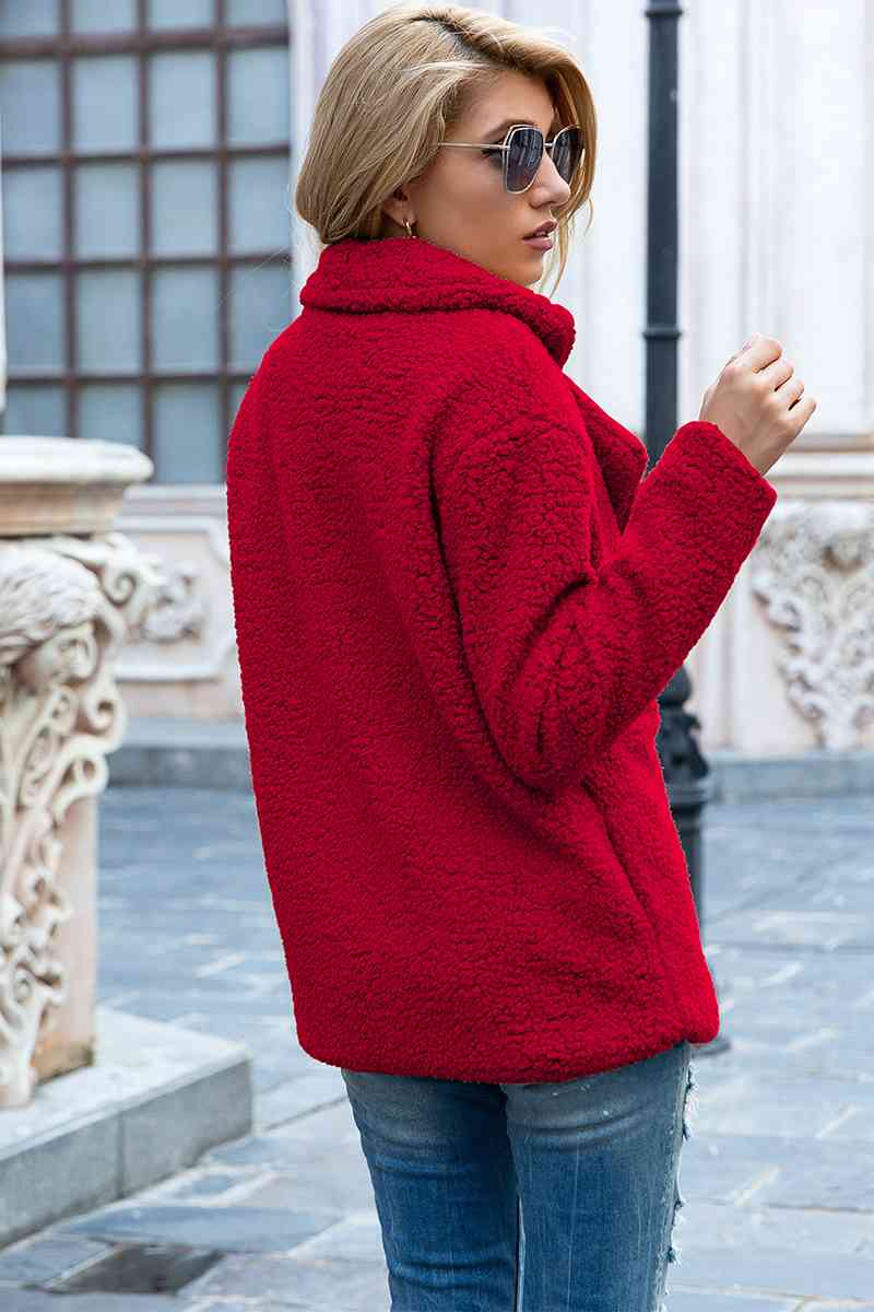 Collared Sherpa Coat