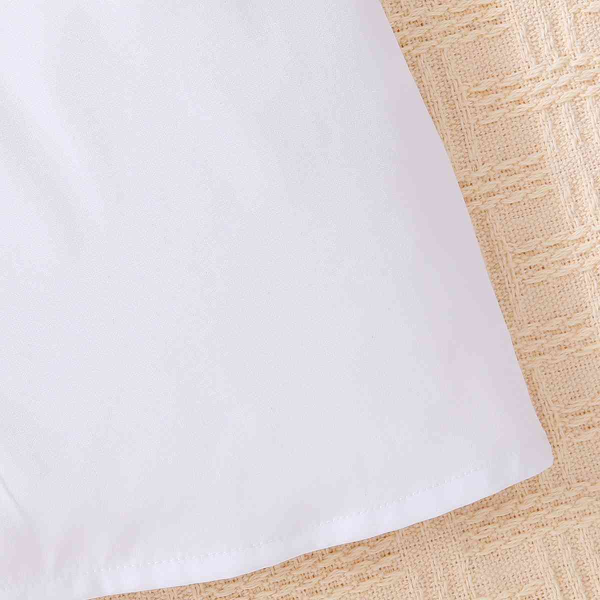 Two-Tone Belted Girl's Dress