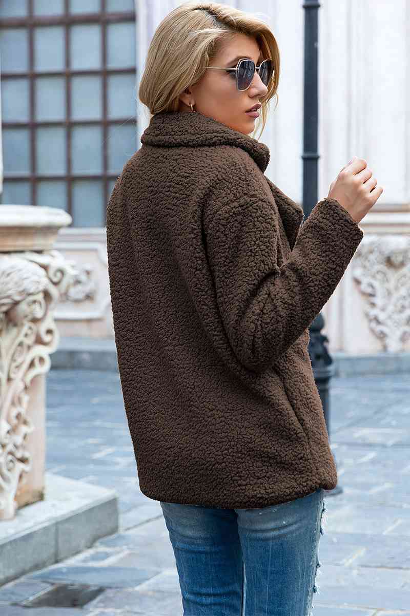 Collared Sherpa Coat