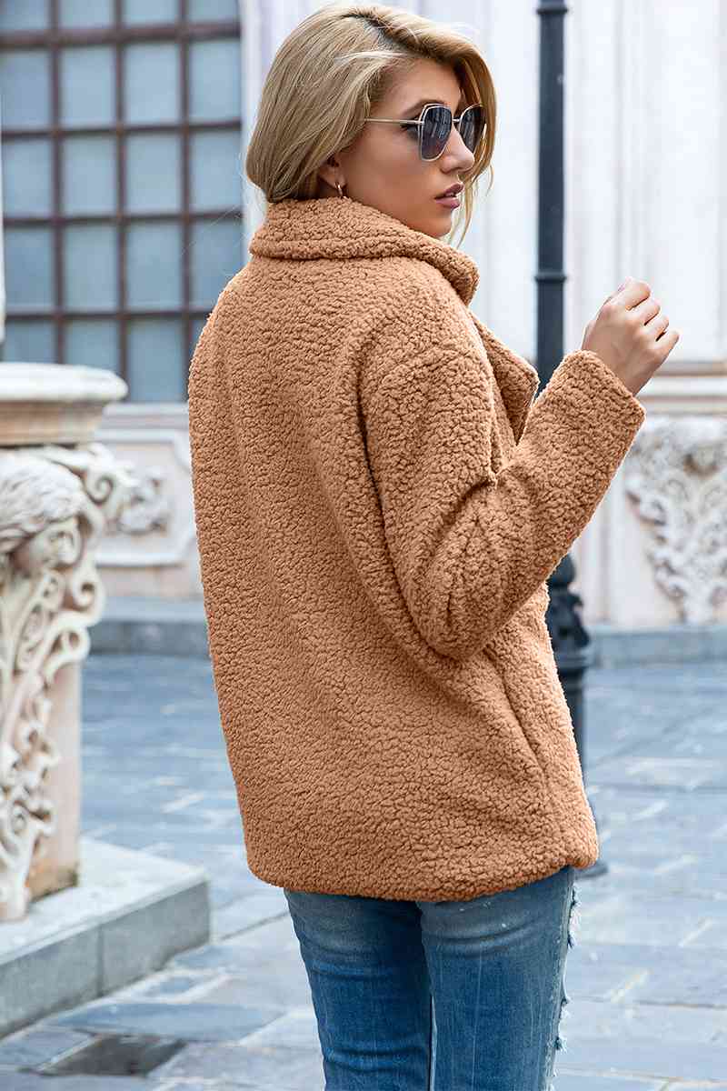 Collared Sherpa Coat
