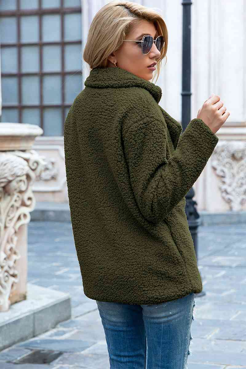Collared Sherpa Coat