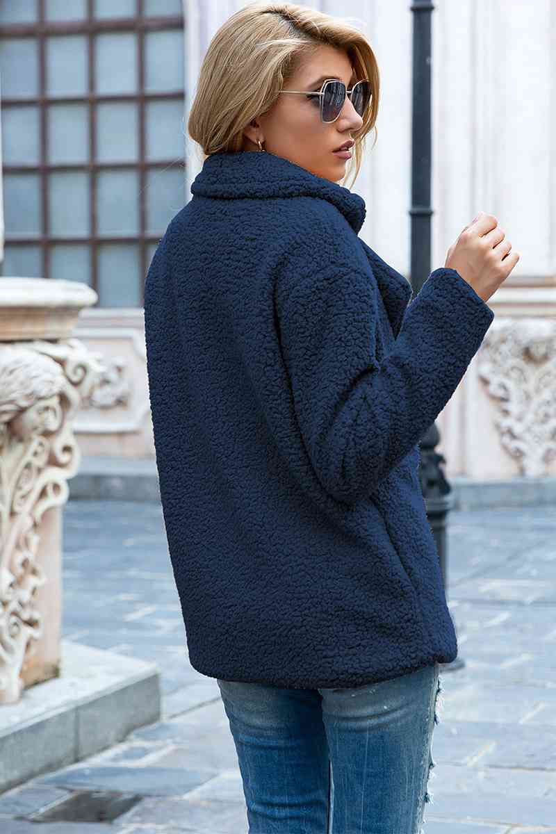 Collared Sherpa Coat