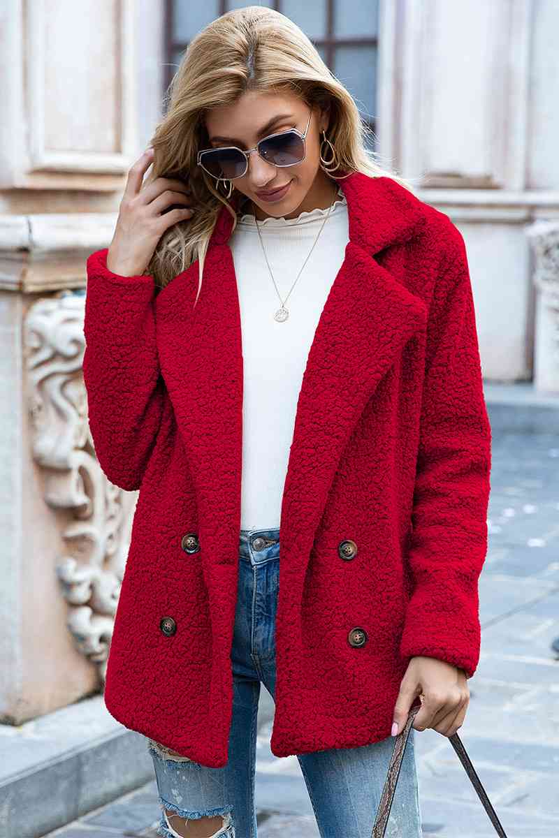 Collared Sherpa Coat