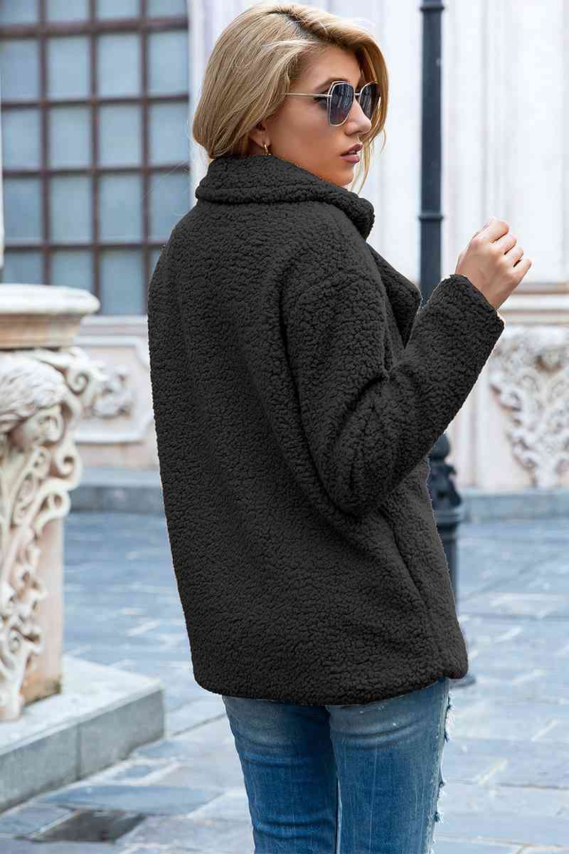 Collared Sherpa Coat