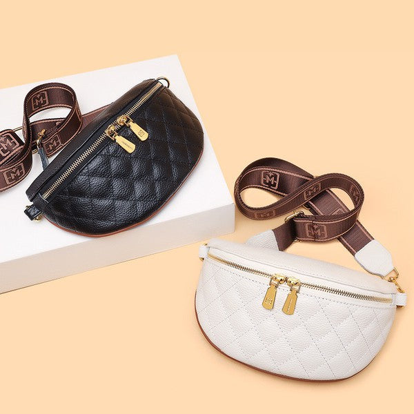 Myra - Genuine Quilted Leather Bag