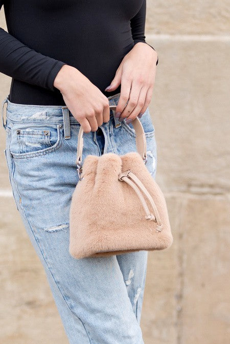 Ella - Convertible Plush Top Handle Crossbody